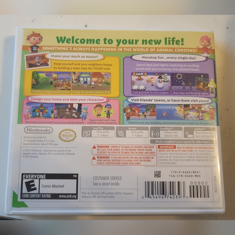 EUC Nintendo 3DS Animal Crossing New Leaf Game - Picture 3 of 4